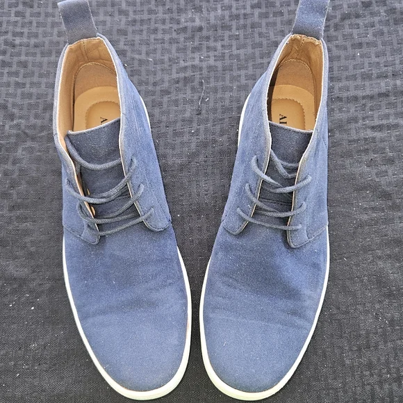 Alfani Men’s Suede Chukka Boots in Navy Alfani Mens Kenny Plain Toe Chukka Boots Navy 9.5 Affordable  main image 4